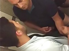 Foreign Daddy Playing with Indian Teen in The Public Washroom