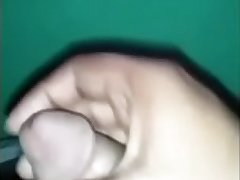 Indian man show his black dick