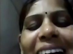 Indian aunty selfie video