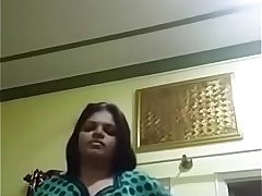 1~ Desi aunty showing off sexy figure