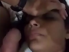 Hot cumshot on indian teen face