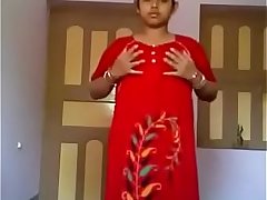 Desi teen showing boobs n shaved pussy