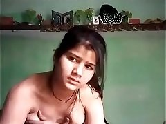 Indian teen lesbian girl enjoy herself by fingering her tight pussy