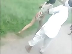 Bhabhi nude fight with strangers in public