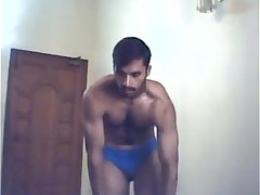 indian builder shows full nude body