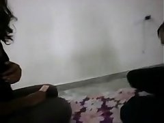 Two Indian wife stripping and playing with neighbour uncle dick