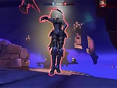 Linda Pelirroja con traje de cuero le mete tremenda violada a jovencita del desierto