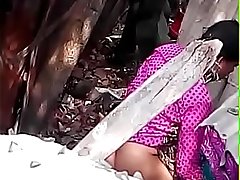 Bhabhi Bathing Outdoor